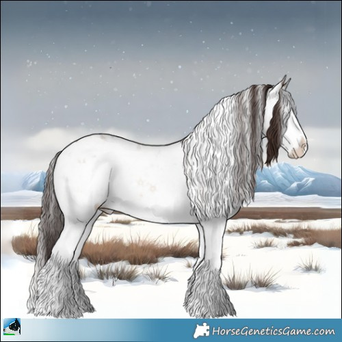 Horse Color:Classic Champagne Onyx Mushroom Sabino Splash 