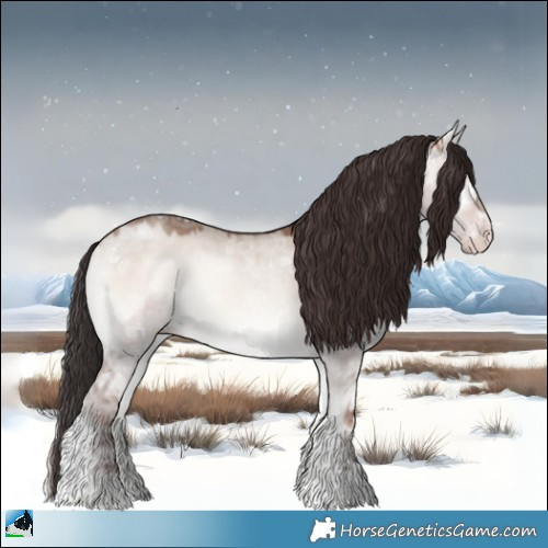 Horse Color:Sable Champagne Ice Onyx Mushroom Rabicano 