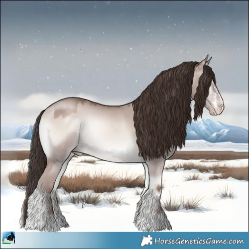 Horse Color:Classic Champagne Onyx Mushroom Sabino Rabicano 
