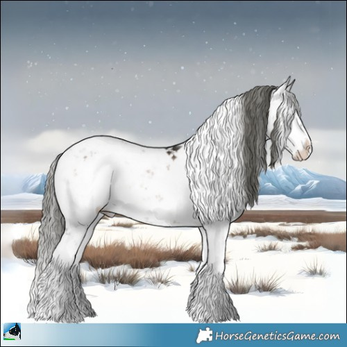 Horse Color:Liver Red Onyx Ice Mushroom Sabino Rabicano 