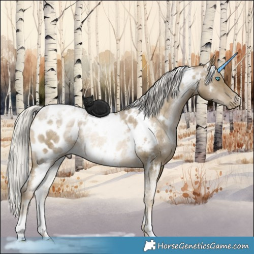 Horse Color:White Spotted Silver Buckskin Pearl Appaloosa Rabicano 