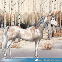 Horse Color:White Spotted Silver Sable Champagne Dun Splash Brindle 
