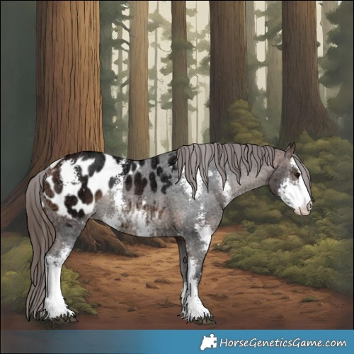 Horse Color:Bay Ice Sabino Appaloosa Rabicano 