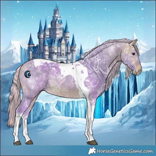 Horse Color:Watercolor Silver Brown Ice Tobiano 
