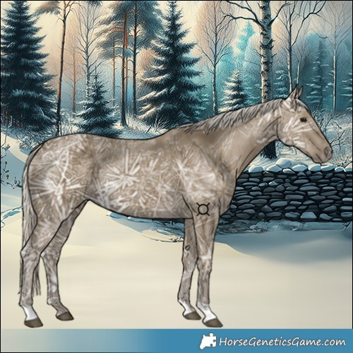 Horse Color:Silver Smoky Black Ice 