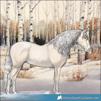 Horse Color:Silver Amber Cream Champagne Pearl