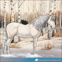 Horse Color:Silver Amber Cream Champagne Pearl 