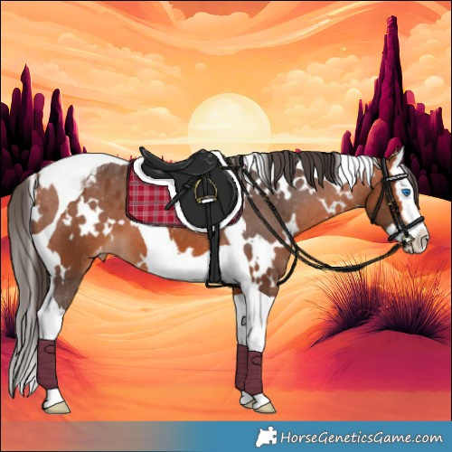 Horse Color:White Spotted Bay Splash Tobiano Appaloosa 