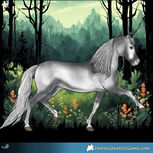 Horse Color:Silver Blue Onyx Chinchilla