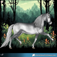 Horse Color:Silver Blue Onyx Chinchilla 