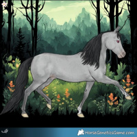 Horse Color:Classic Champagne Chinchilla Dun Brindle