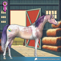 Horse Color:Watercolor Bay Dun Tobiano 