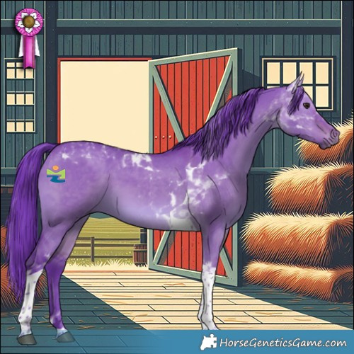 Horse Color:Watercolor Brown Dun Tobiano 