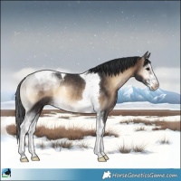 Horse Color:Brown Onyx Sabino Tobiano Rabicano 