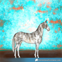 Horse Color:Silver Buckskin Sabino Rabicano 