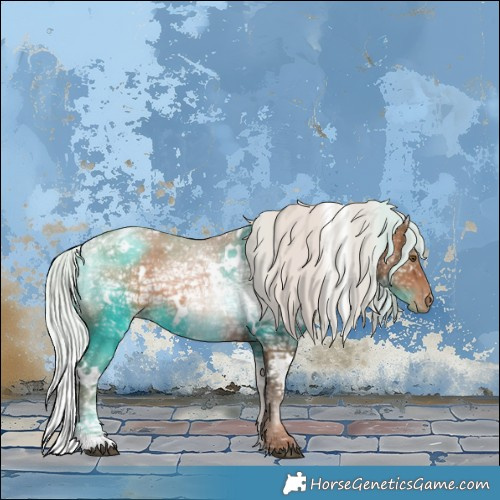 Horse Color:White Spotted Silver Brown Ice Pearl 