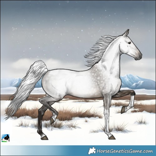 Horse Color:Gray White Spotted Brown Dun Tobiano Rabicano 