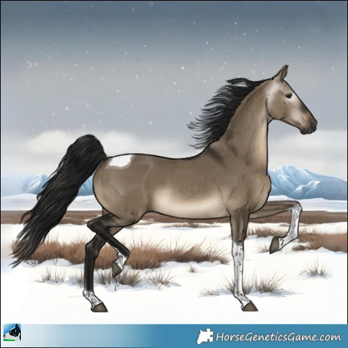 Horse Color:Gray White Spotted Brown Dun Tobiano Rabicano 
