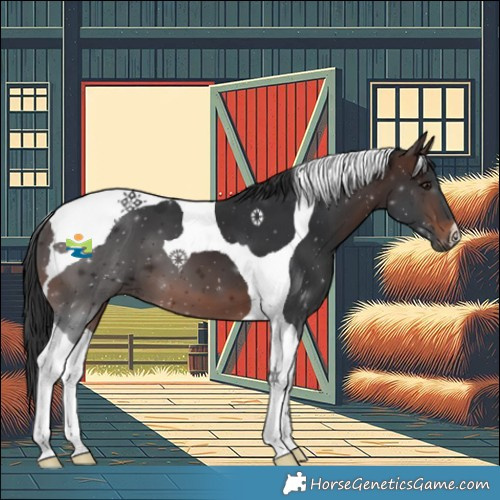 Horse Color:Brown Tobiano 