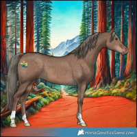 Horse Color:Liver Red Dun Mushroom 