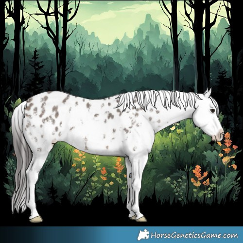 Horse Color:Brown Dun Sabino Appaloosa 