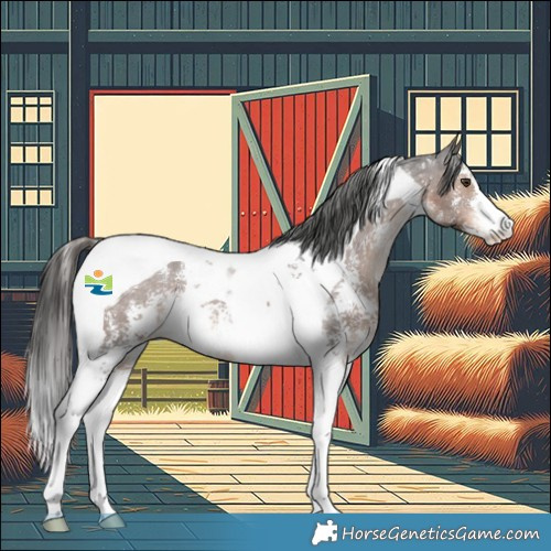 Horse Color:Liver Chestnut Sabino Tobiano Appaloosa 