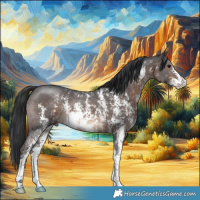 Horse Color:Brown Sabino 