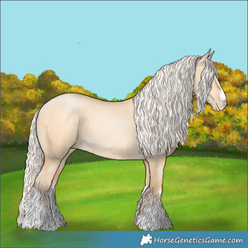 Horse Color:White Spotted Silver Buckskin Pearl Dun 