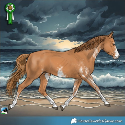 Horse Color:White Spotted Chestnut 