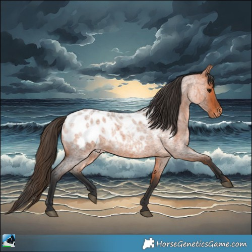 Horse Color:Bay Roan Appaloosa 