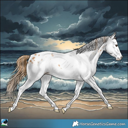 Horse Color:White Spotted Chestnut Tobiano Appaloosa 