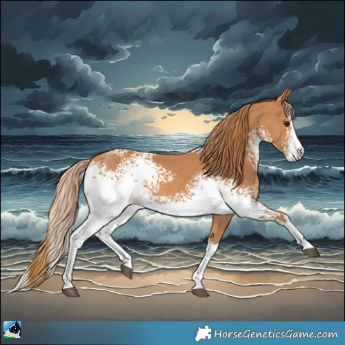 Horse Color:White Spotted Chestnut Splash 
