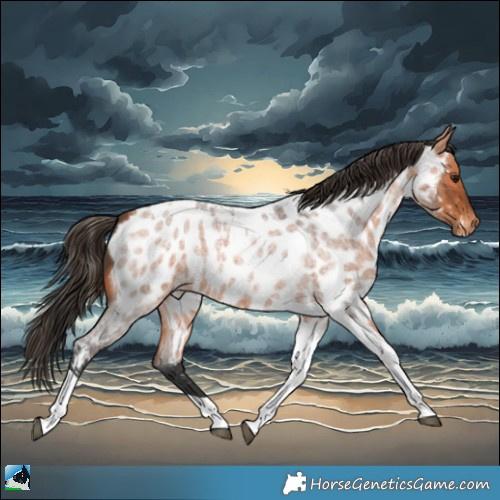 Horse Color:Bay Roan Tobiano Appaloosa 