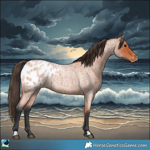 Horse Color:Bay Roan Appaloosa 