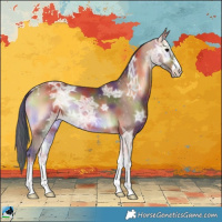 Horse Color:Nacre Bay Ice Onyx Sabino 