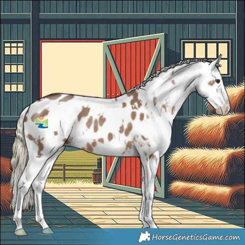 Horse Color:White Spotted Liver Red Dun Appaloosa 