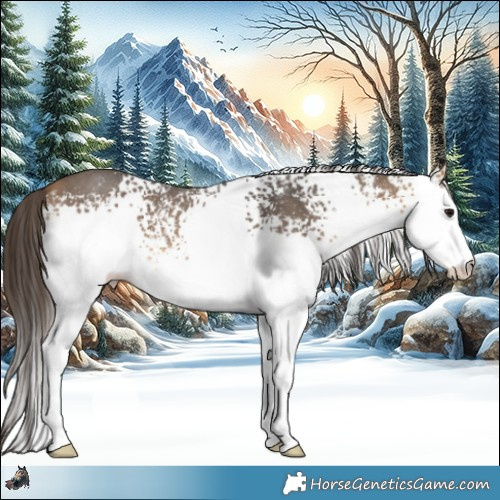 Horse Color:White Spotted Buckskin Sabino 