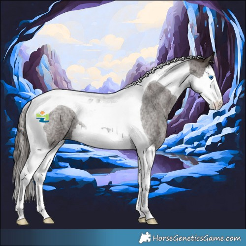 Horse Color:Liver Red Roan Splash Tobiano 