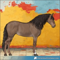 Horse Color:Liver Red Dun 