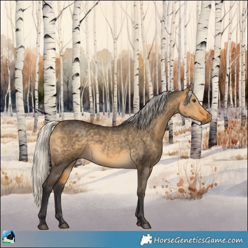 Horse Color:Silver Buckskin Dun