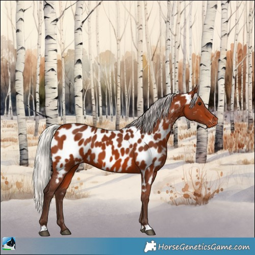 Horse Color:Silver Brown Appaloosa