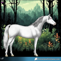 Horse Color:Silver Classic Champagne Chinchilla Dun Splash Tobiano 