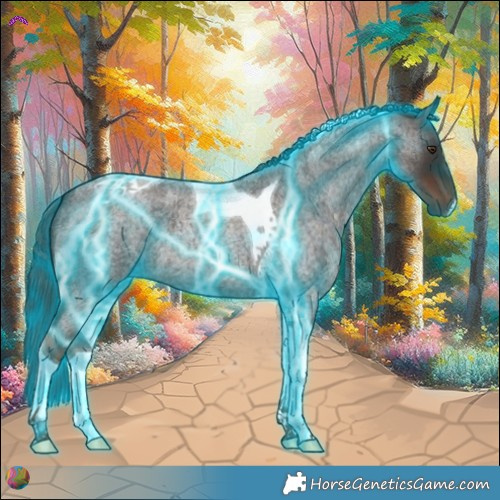 Horse Color:Thunderstruck Liver Red Roan Tobiano 