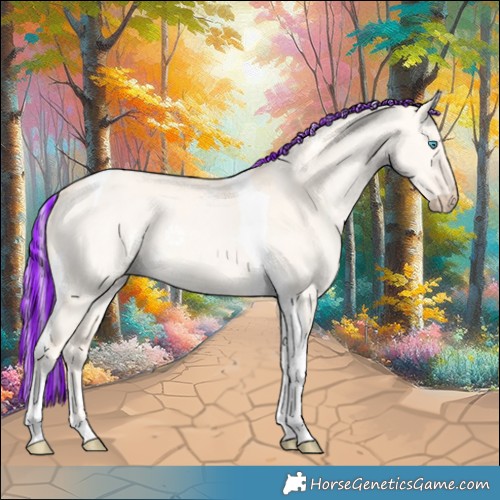 Horse Color:Painted Silver Perlino Dun Tobiano 