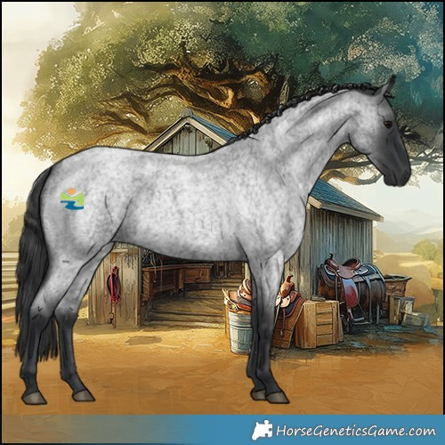 Horse Color:Blue Roan 