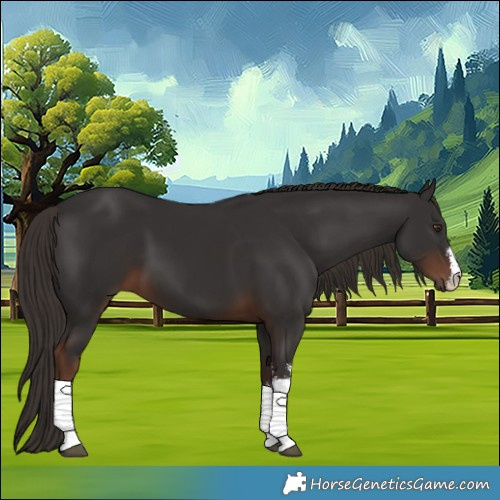 Horse Color:White Spotted Liver Chestnut