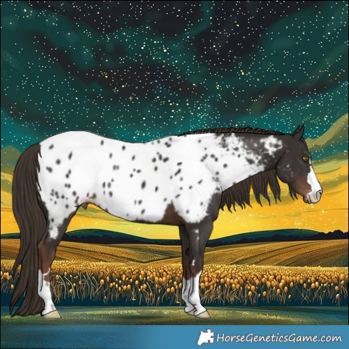 Horse Color:Liver Chestnut Near Leopard