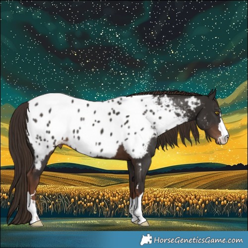 Horse Color:Liver Chestnut Appaloosa 