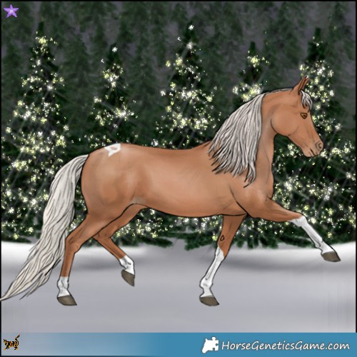 Horse Color:Silver Black Pearl Tobiano