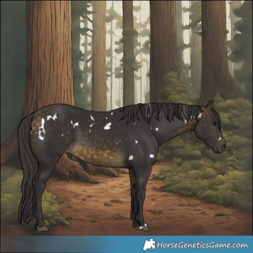 Horse Color:White Spotted Buckskin 